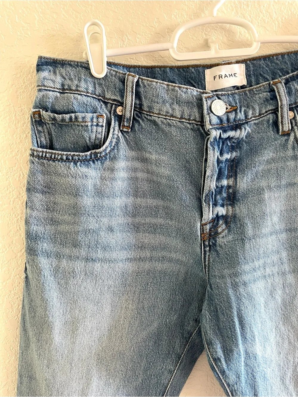FRAME Denim High-Rise Button Fly Le Pixie Slouch Jeans - Size 26